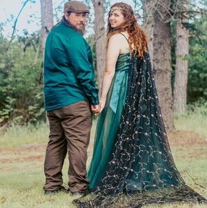 NWT Black Rose Embroidered Cape Veil Bride Wedding Bridal